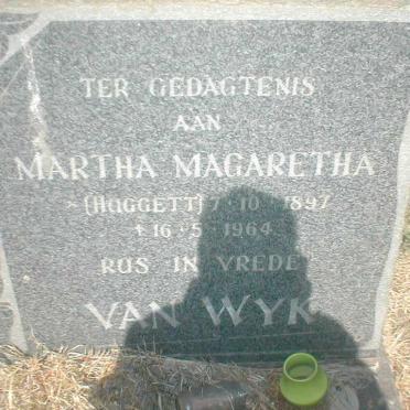 WYK Martha Magaretha, van nee HUGGETT 1897-1964