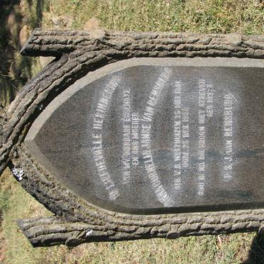 RENSBURG Anna Cornelia, Janse van nee V.D. WESTHUIZEN 1861-1906