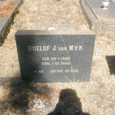 WYK Roelof J., van 1890-1956