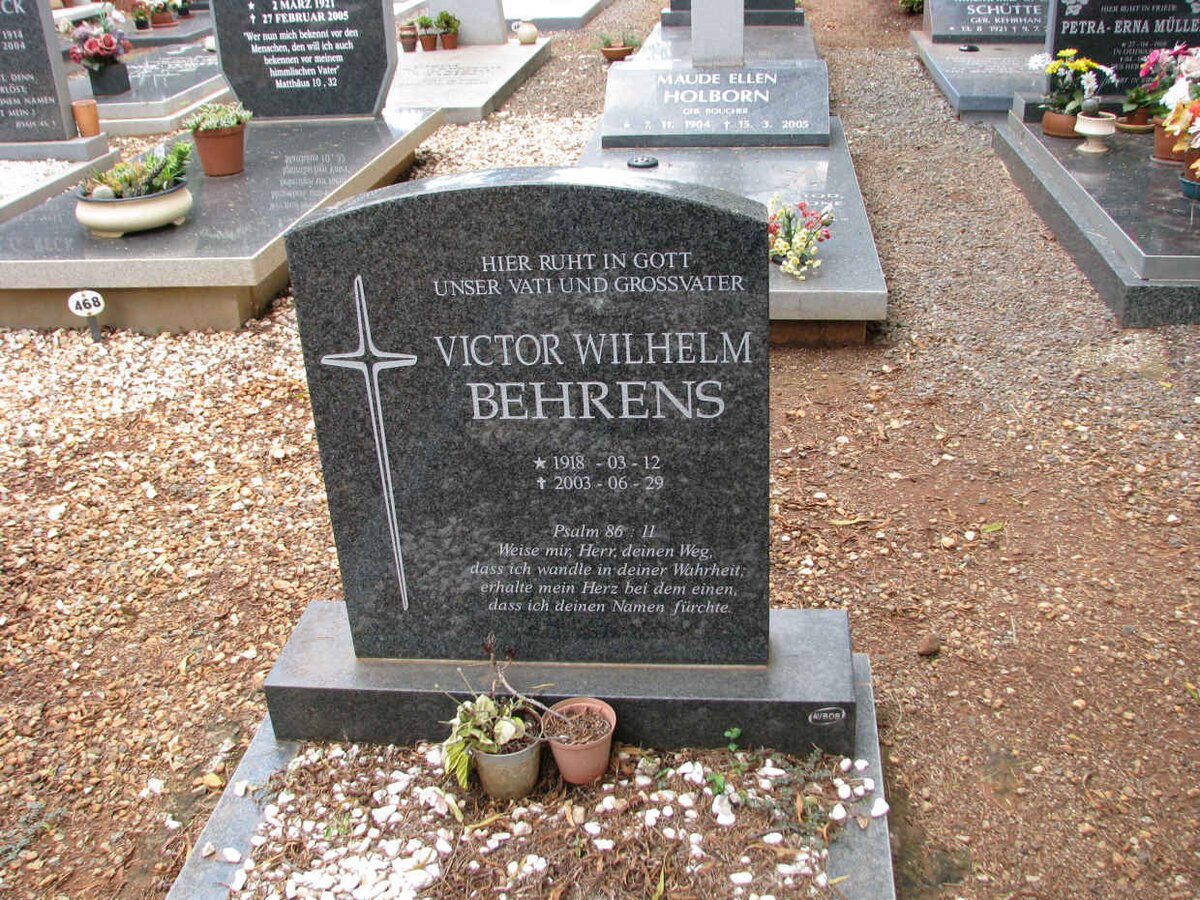BEHRENS Victor Wilhelm 1918-2003