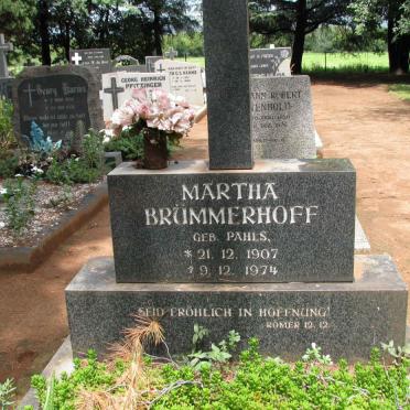 BRUMMERHOFF Martha nee PAHLS 1907-1974