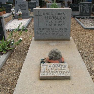 HAUSLER Karl Ernst 1948-1990 :: HAUSLER Rolf 1970-1992