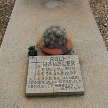 HAUSLER Karl Ernst 1948-1990 :: HAUSLER Rolf 1970-1992