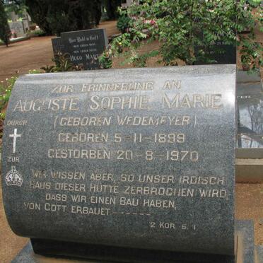 JANSSEN Auguste Sophie Marie nee WEDEMEYER 1899-1970