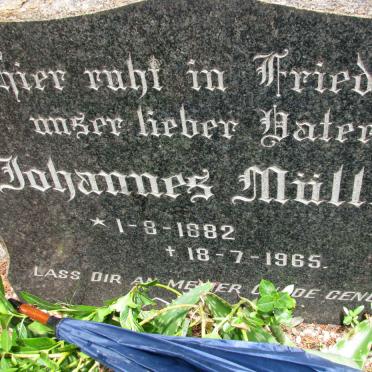 MULLER Johannes 1882-1965