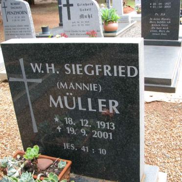 MULLER W.H. Siegfried 1913-2001