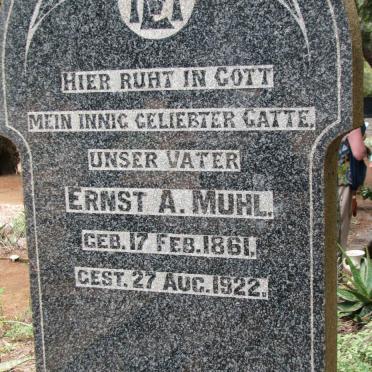 MUHL Ernst A. 1861-1922