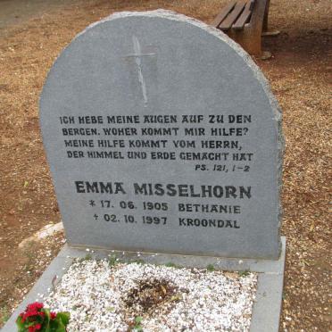 MISSELHORN Emma 1905-1997