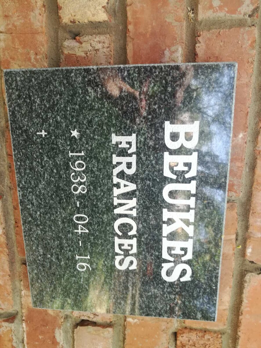 BEUKES Frances 1938-