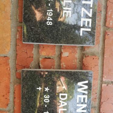 WENTZEL Willie 1948- &amp; Dalene 1954-