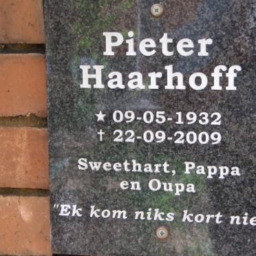 HAARHOFF Pieter 1932-2009