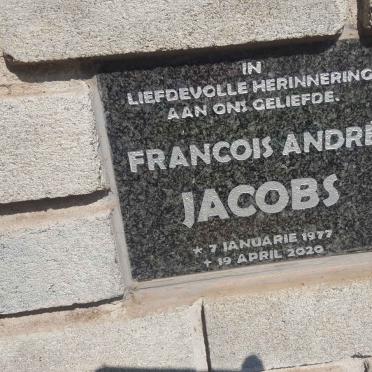 JACOBS Francois Andre 1977-2020