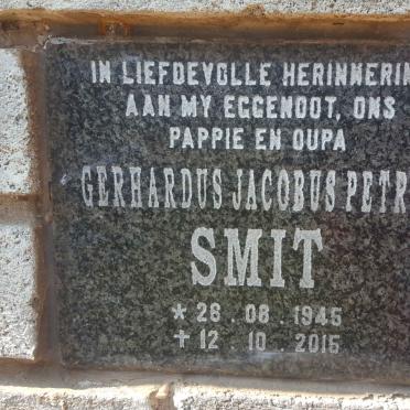 SMIT Gerhardus Jacobus Petrus 1945-2015