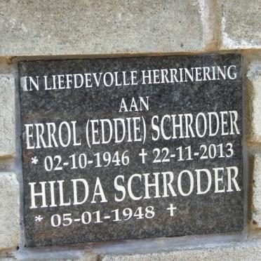 SCHRODER Errol 1946-2013 &amp; Hilda 1948-