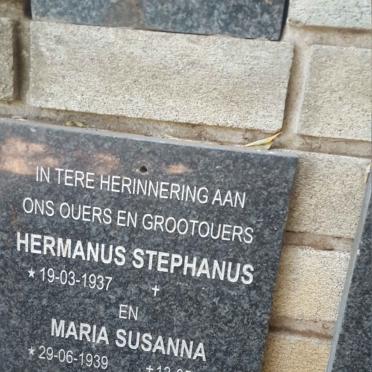 DREYER Hermanus Stephanus 1937- &amp; Maria Susanna 1939-2016