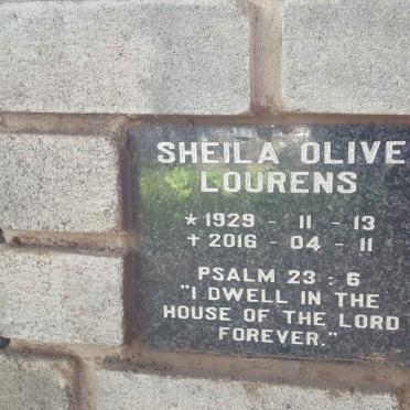 LOURENS Sheila Olive 1929-2016