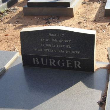 BURGER Abraham Johannes 1902-1974 &amp; Engela Jacoba 1909-1990