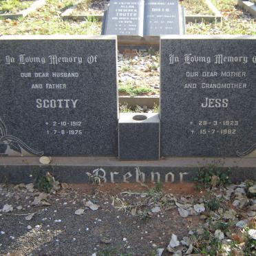 BREBNOR Scotty 1912-1975 &amp; Jess 1923-1982