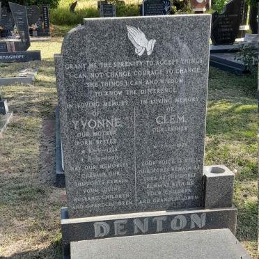 DENTON Clem 1925- &amp; Yvonne BESTER 1925-1990