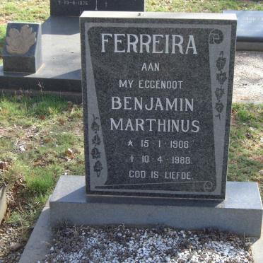 FERREIRA Benjamin Marthinus 1906-1988