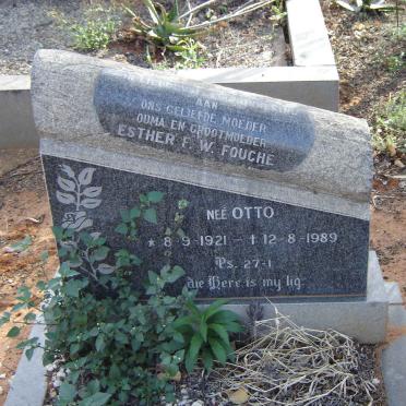 FOUCHE Esther F.W. nee OTTO 1921-1989