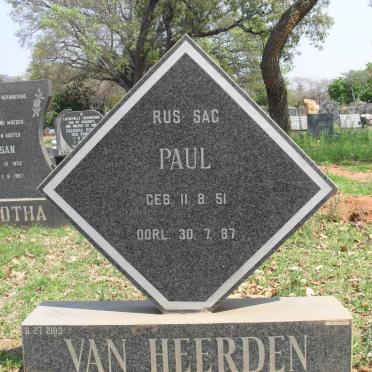 HEERDEN Paul Kruger, van 1951-1987
