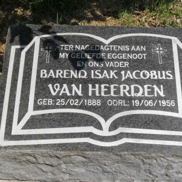 HEERDEN Barend Isak Jacobus, van 1888-1956