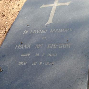 McGREGOR Frank 1883-1977