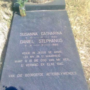 MALAN Daniel Stephanus -1982 &amp; Susanna Catharina -1980