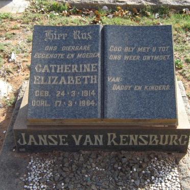 RENSBURG Catharina Elizabeth, Janse van 1914-1964