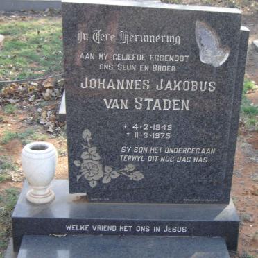 STADEN Johannes Jakobus, van 1949-1975