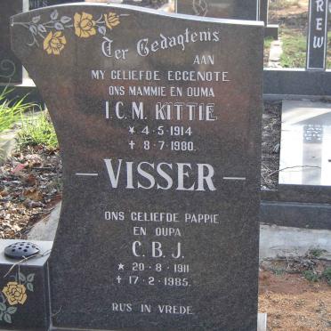 VISSER C.B.J. 1911-1985 &amp; I.C.M. 1914-1980