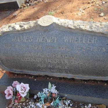 WHEELER James Henry [1883]-1975