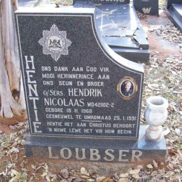 LOUBSER Hendrik Nicolaas 1968-1991