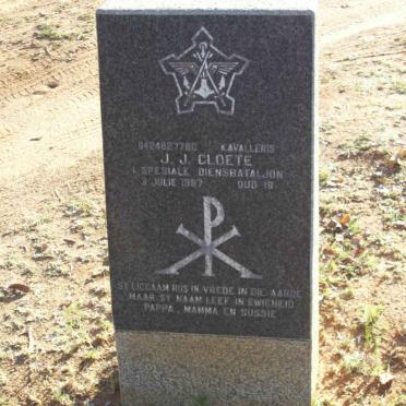 CLOETE J.J. -1987