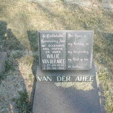 AHEE Willie, van der 1896-1984