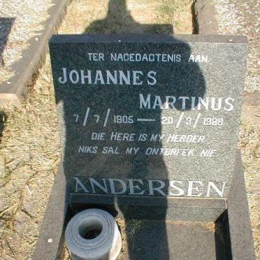ANDERSEN Johannes Martinus 1905-1988