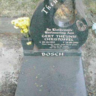 BOSCH Gert Theunis Christoffel 1955-2001