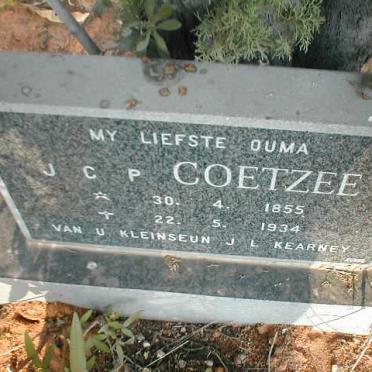 COETZEE J.C.P. 1855-1934