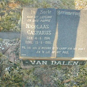 DALEN Nicolaas Casparus, van 1914-1961