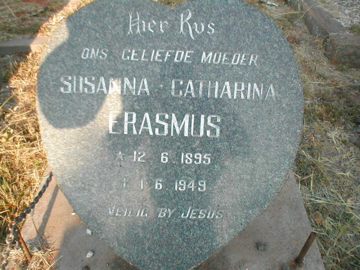 ERASMUS Susanna Catharina 1895-1949