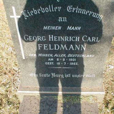 FELDMANN Georg Heinrich Carl 1901-1962
