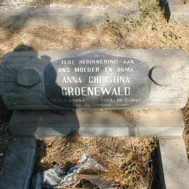 GROENEWALD Anna Christina 1904-1983