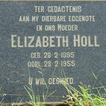 HOLL Elizabeth 1895-1955