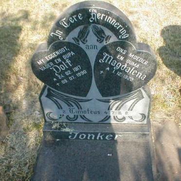 JONKER Dolf 1917-1990 &amp; Magdalena 1922-?