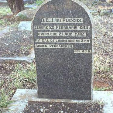 PLESSIS D.G.J., du 1912-1912
