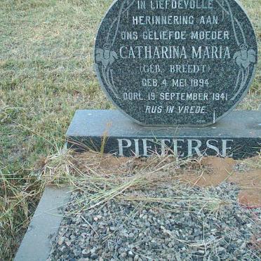 PIETERSE Catharina Maria nee BREEDT 1894-1941