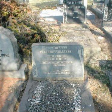 PREEZ Ronald Cicel James, du 1885-1955