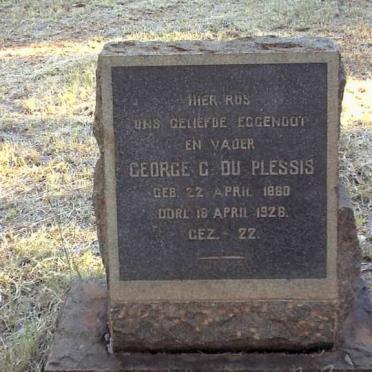 PLESSIS George G., du 1860-1926