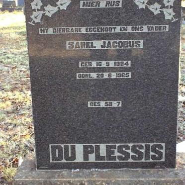PLESSIS Sarel Jacobus, du 1884-1965